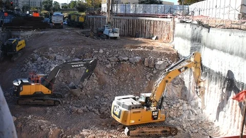 Bulldozer crane Stock Footage 122141462