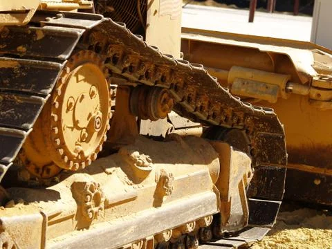 Bulldozer detail  Fotos Stock