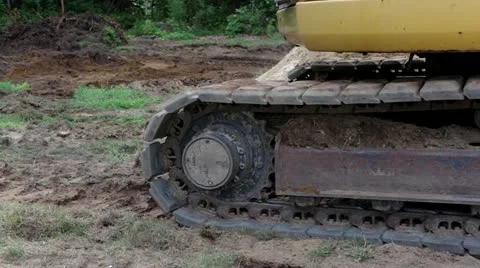 Bulldozer Doing Work Stock Footage 12862794