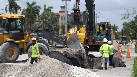 Bulldozer Dumping Dirt Stock Footage 313360865