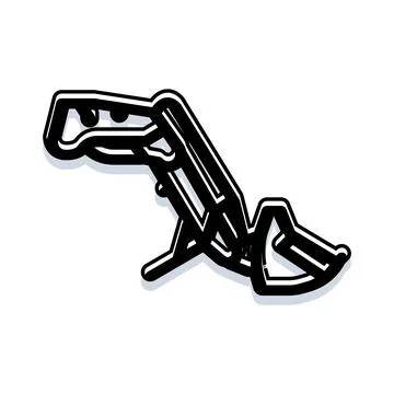 Bulldozer front loader moving earth icon design Illustrazione stock
