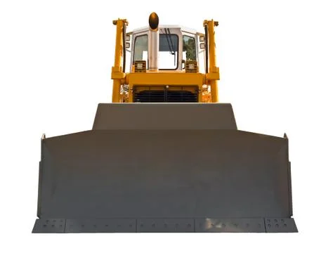 Bulldozer, front view Stock Photos