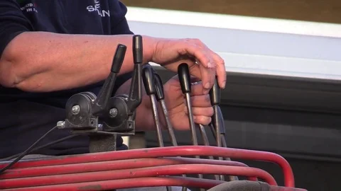 Bulldozer hand close up Stock Footage 81590169