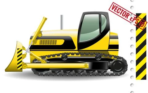 Bulldozer Stock Illustration
