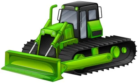 Bulldozer Stock Illustration