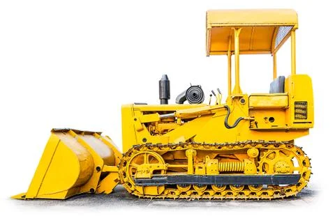 Bulldozer isolated Stock Photos
