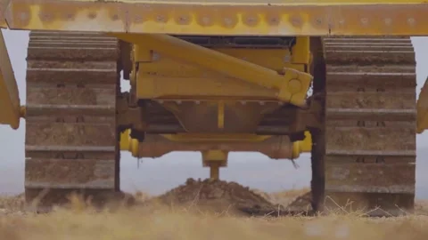 Bulldozer loosens the soil Stock Footage 307935133