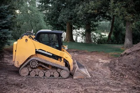 Bulldozer or dozer or crawler Stock Photos