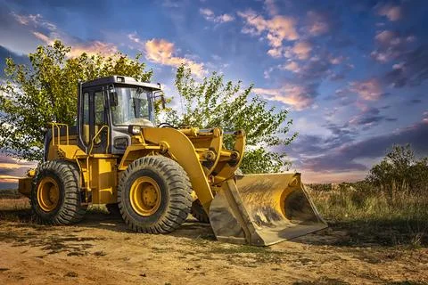 A bulldozer Foto stock