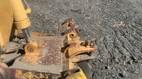 Bulldozer Tracker Attachment Stock Footage 222982485