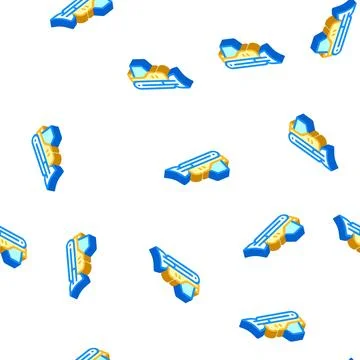 Bulldozer tractor isometric icon vector isolated illustration Stock Illustration