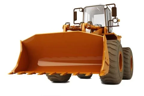 Bulldozer on wheels Stock Photos