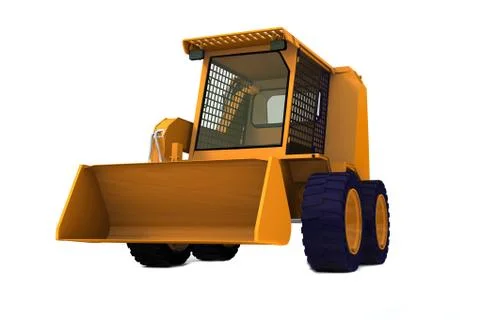 Bulldozer on wheels Stock Photos