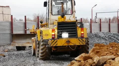 Bulldozers Stock Footage 22350066