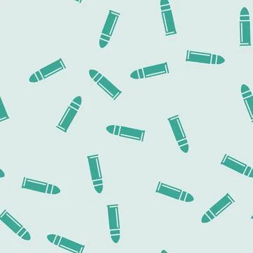 Bullet and shell casing glyph seamless pattern 库存插图