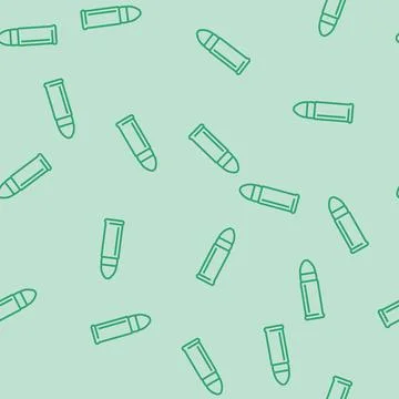 Bullet and shell casing line seamless pattern Stock Illustration