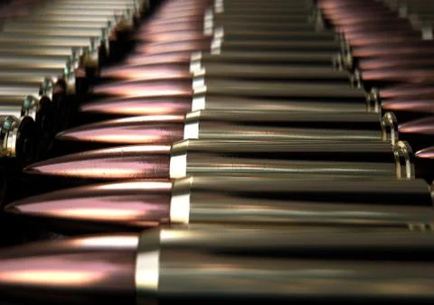 Bullet Array Stock Illustration