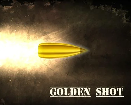 Bullet background concept. illustration Stock Illustration