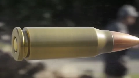 Bullet Casing Ammunition Close Up Weapon Military Concept Stock-Footage 310482103