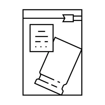 Bullet casing crime line icon vector illustration Stock Illustration