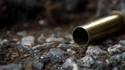 Bullet Casing - Still - Panning Shot Stock Footage 196597023