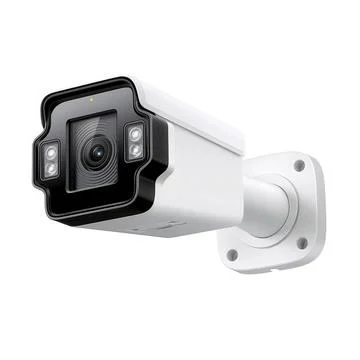 Bullet ccctv camera white background Stock Photos