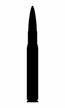 Bullet dark silhouette Stock Illustration