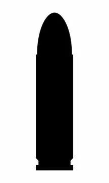 Bullet dark silhouette Stock Illustration