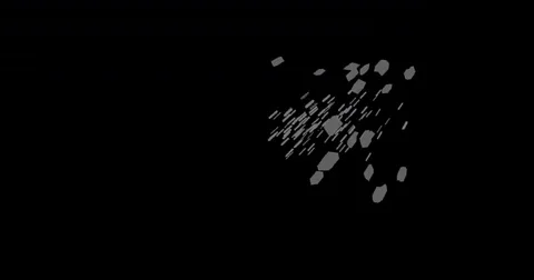 Bullet Debris Hits VFX Pack with Alpha Channel Stock Footage 81934856
