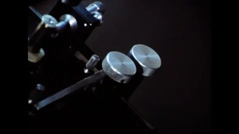 Bullet Examination With Microscope Stock Footage 105197924