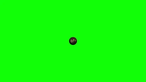 Bullet Flying Toward Camera on Green Screen Stock Footage 327537889