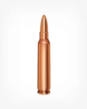 Bullet on gray Stock Illustration