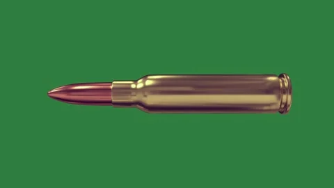 A bullet on green screen and gesture elements creative motion cartoonish Stock Footage 335696436