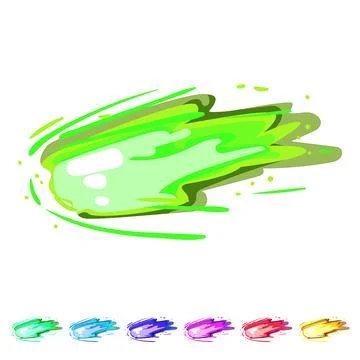 Bullet gun flash cartoon vector graphic Stock Illustration