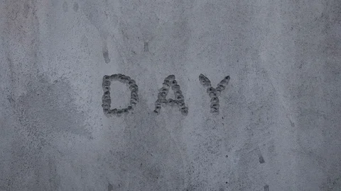 Bullet hits in a concrete wall. Stock Footage 129042418