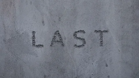 Bullet hits in a concrete wall. Stock Footage 129042436
