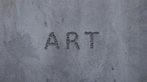 Bullet hits in a concrete wall. Stock Footage 129042451