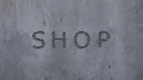 Bullet hits in a concrete wall. Stock Footage 129042699