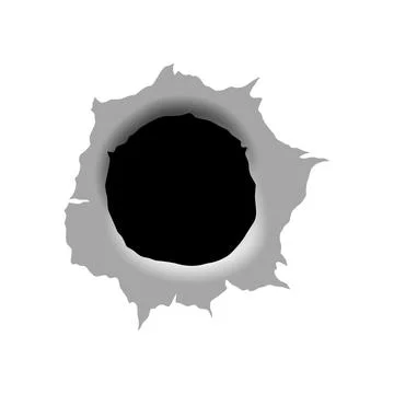 Bullet hole design for your projects Stock Illustration