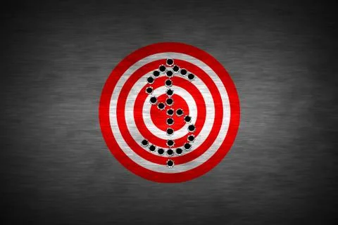 Bullet hole Stock Illustration