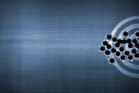 Bullet hole Stock Illustration