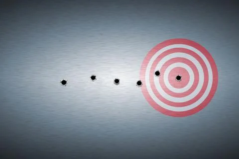 Bullet hole Stock Illustration