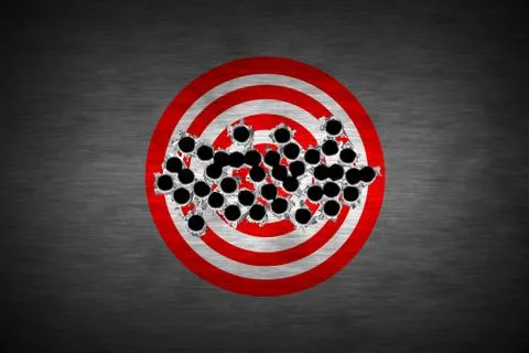 Bullet hole Stock Illustration
