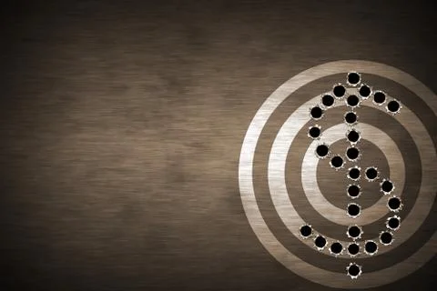 Bullet hole Stock Illustration