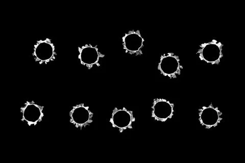 Bullet hole Stock Illustration