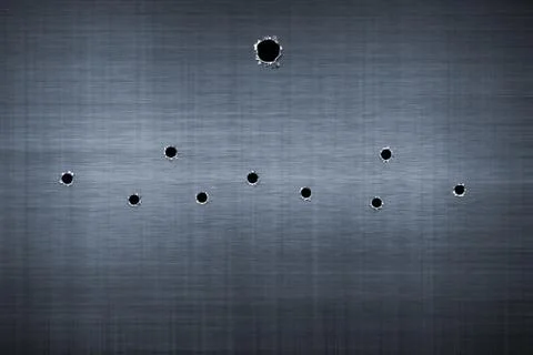 Bullet hole Illustrazione stock