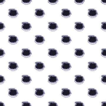 Bullet hole pattern on white seamless background Illustration