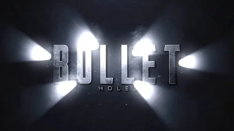 Bullet Holes Logo or Title Intro Stock After Effects