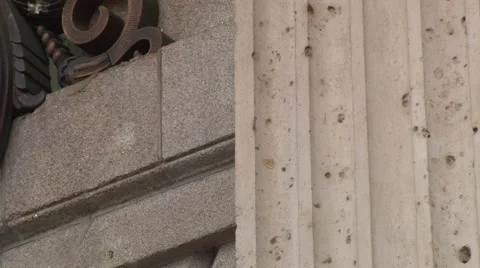 Bullet Holes in Wall Video stock 42475812