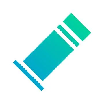 Bullet icon solid gradient green blue style military illustration vector ar.. Stock Illustration